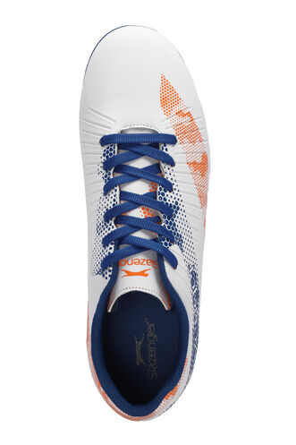 Slazenger CYPRUS KRP Boys' Football Shoes White - Royal Blue - Thumbnail