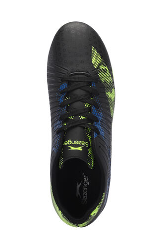 Slazenger CYPRUS Men's Football Shoes Black - Green - Thumbnail