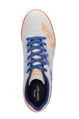 Slazenger CYPRUS Men's Football Shoes White - Royal Blue - Thumbnail