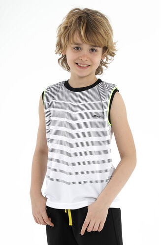 Slazenger DAIVA Boys' Sleeveless T-Shirt White - Thumbnail