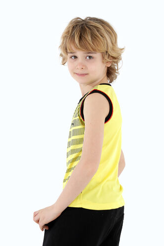 Slazenger DAIVA Boys' Sleeveless T-Shirt Yellow - Thumbnail