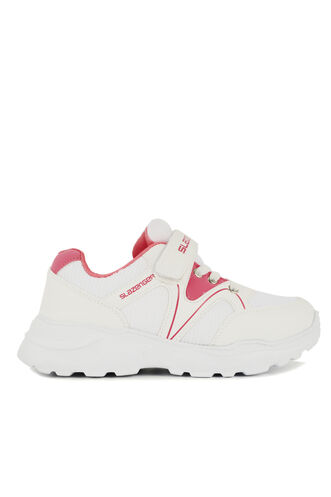 Slazenger DANKO Sneaker Girls Children's Shoes White - Fuchsia - Thumbnail