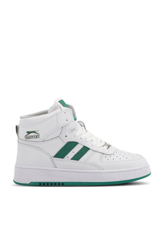 Slazenger DAPHNE HIGH Women's Sneaker Shoes White - Green - Thumbnail