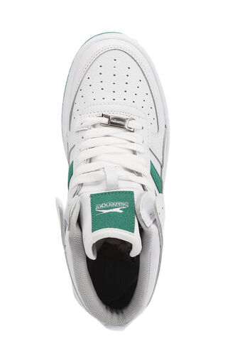 Slazenger DAPHNE HIGH Women's Sneaker Shoes White - Green - Thumbnail