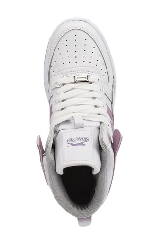 Slazenger DAPHNE HIGH Women's Sneaker Shoes White - Purple - Thumbnail