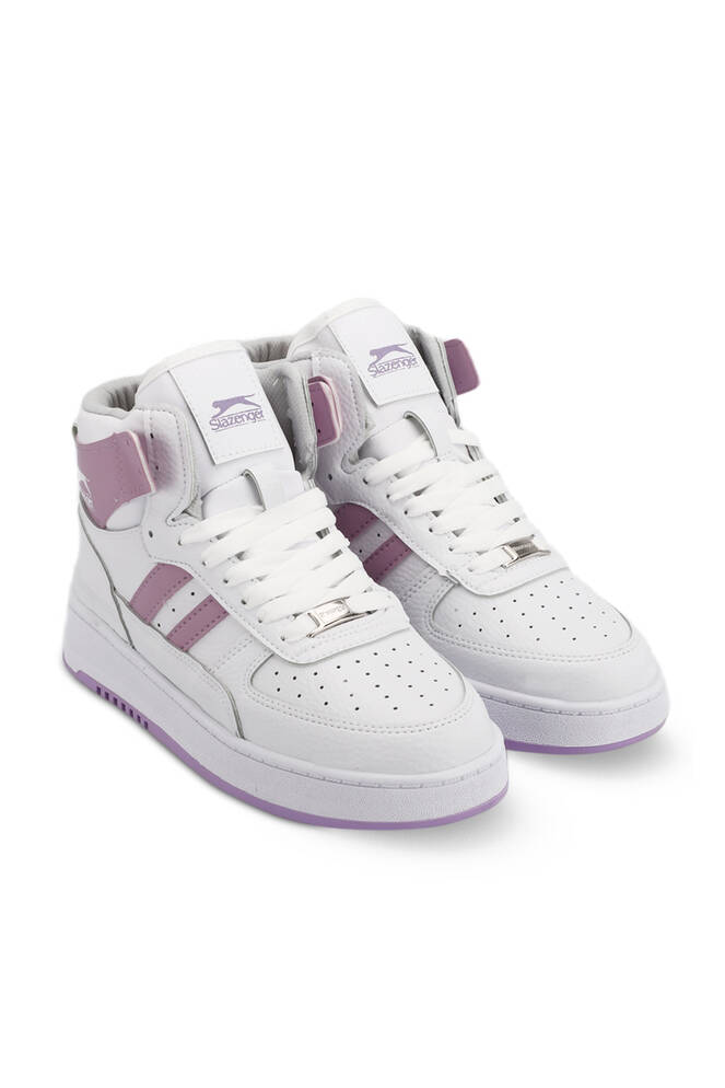 Slazenger DAPHNE HIGH Women's Sneaker Shoes White - Purple