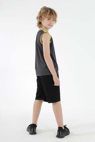 Slazenger DAVE Boys Sleeveless T-Shirt Dark Grey - Thumbnail