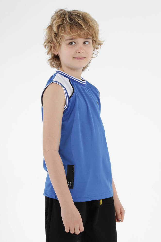 Slazenger DAVE Boys' Sleeveless T-Shirt Saks Blue