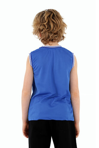 Slazenger DAVE Boys' Sleeveless T-Shirt Saks Blue - Thumbnail