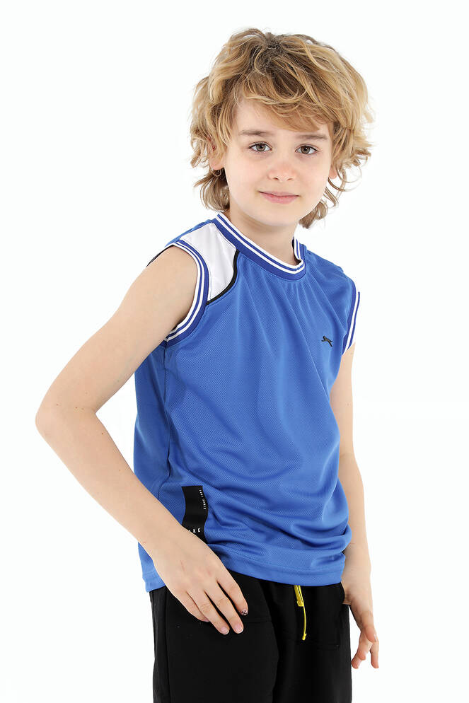 Slazenger DAVE Boys' Sleeveless T-Shirt Saks Blue