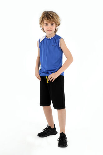 Slazenger DAVE Boys' Sleeveless T-Shirt Saks Blue - Thumbnail