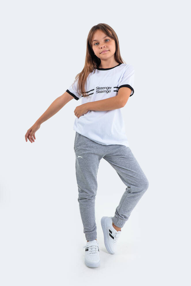 Slazenger DETLEV Unisex Çocuk Eşofman Altı Gri