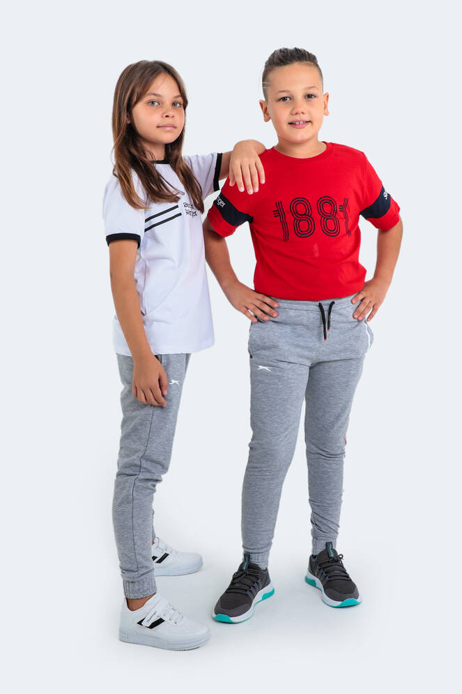 Slazenger DETLEV Unisex Çocuk Eşofman Altı Gri