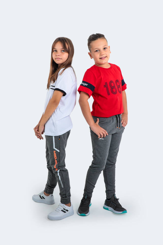 Slazenger DETLEV Unisex Çocuk Eşofman Altı Koyu Gri