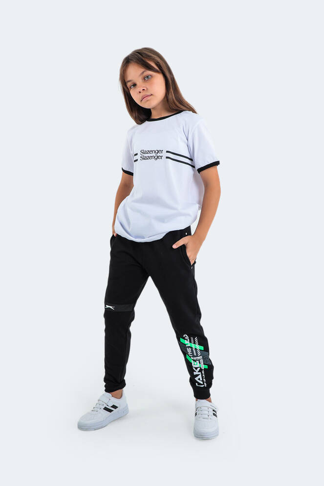 Slazenger DEVAN Unisex Children's Tracksuit Bottoms Black