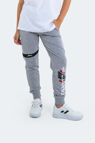 Slazenger DEVAN Unisex Children's Tracksuit Bottoms Grey - Thumbnail