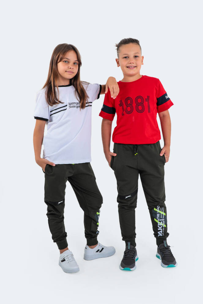 Slazenger DEVAN Unisex Çocuk Eşofman Altı Haki