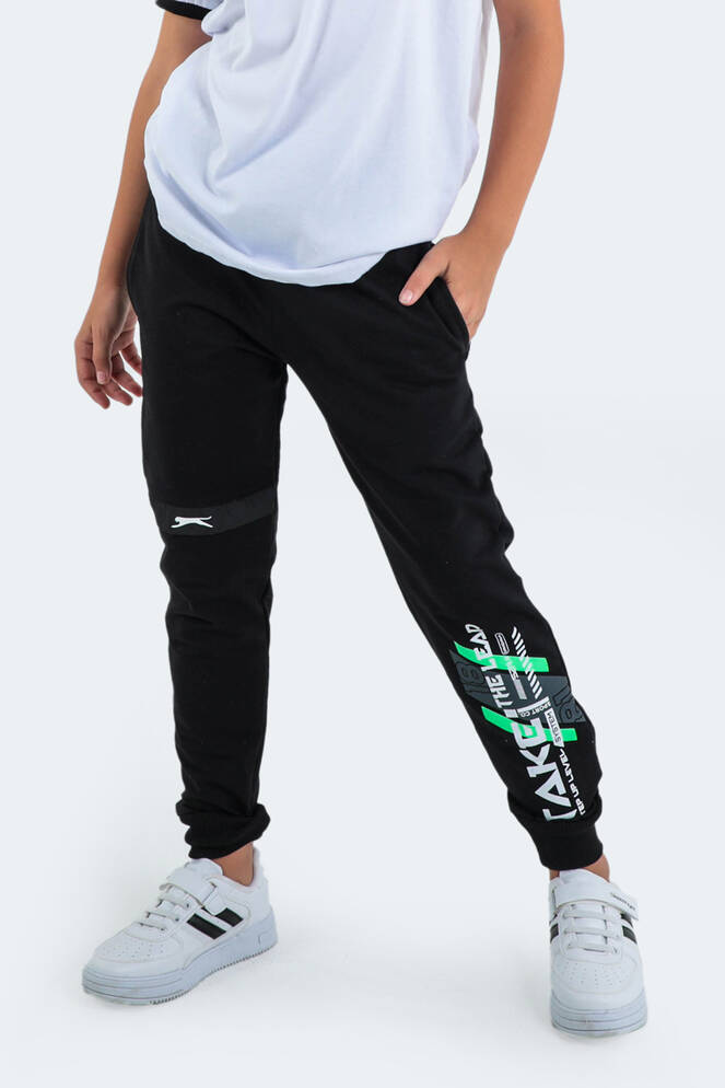 Slazenger DEVAN Unisex Çocuk Eşofman Altı Siyah