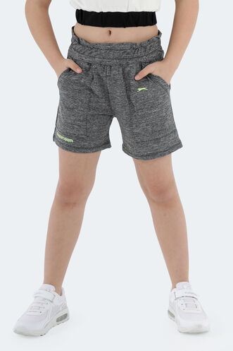 Slazenger DEVARAJ Girl Child Shorts Dark Grey - Thumbnail