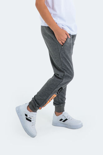 Slazenger DEVARAJ Unisex Children's Sweatpants Dark Grey - Thumbnail