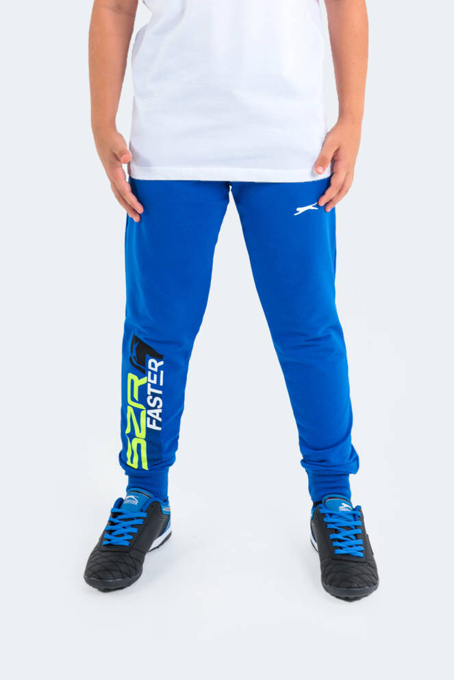 Slazenger DEVARAJ Unisex Çocuk Eşofman Altı Saks Mavi