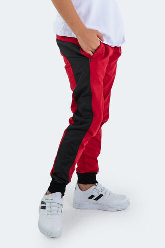 Slazenger DIDIER Kids Unisex Tracksuit Bottoms Red - Thumbnail