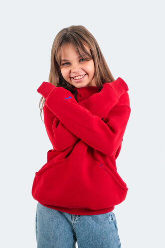 Slazenger DILAY Unisex Children's Sweatshirt Red - Thumbnail