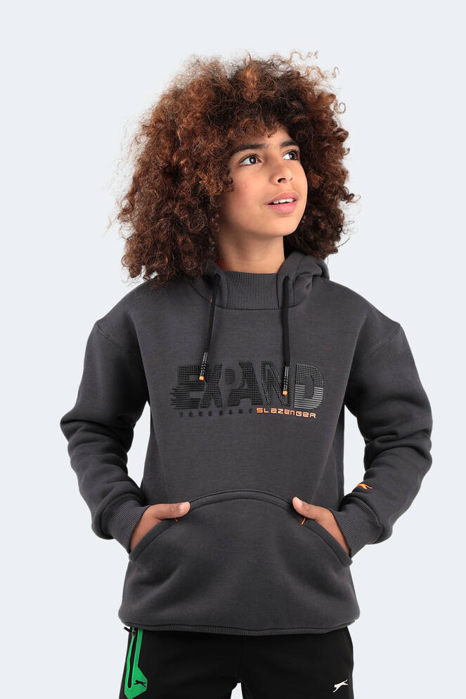 Slazenger DILAY Unisex Çocuk Sweatshirt Koyu Gri