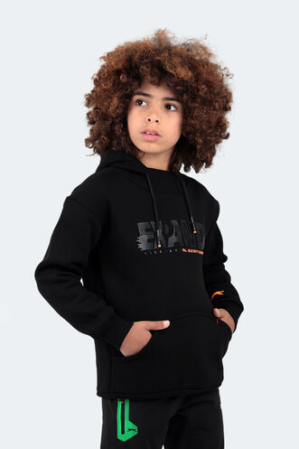 Slazenger DILAY Unisex Çocuk Sweatshirt Siyah - Thumbnail