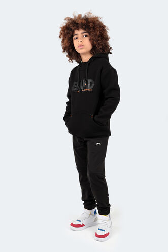 Slazenger DILAY Unisex Çocuk Sweatshirt Siyah - Thumbnail