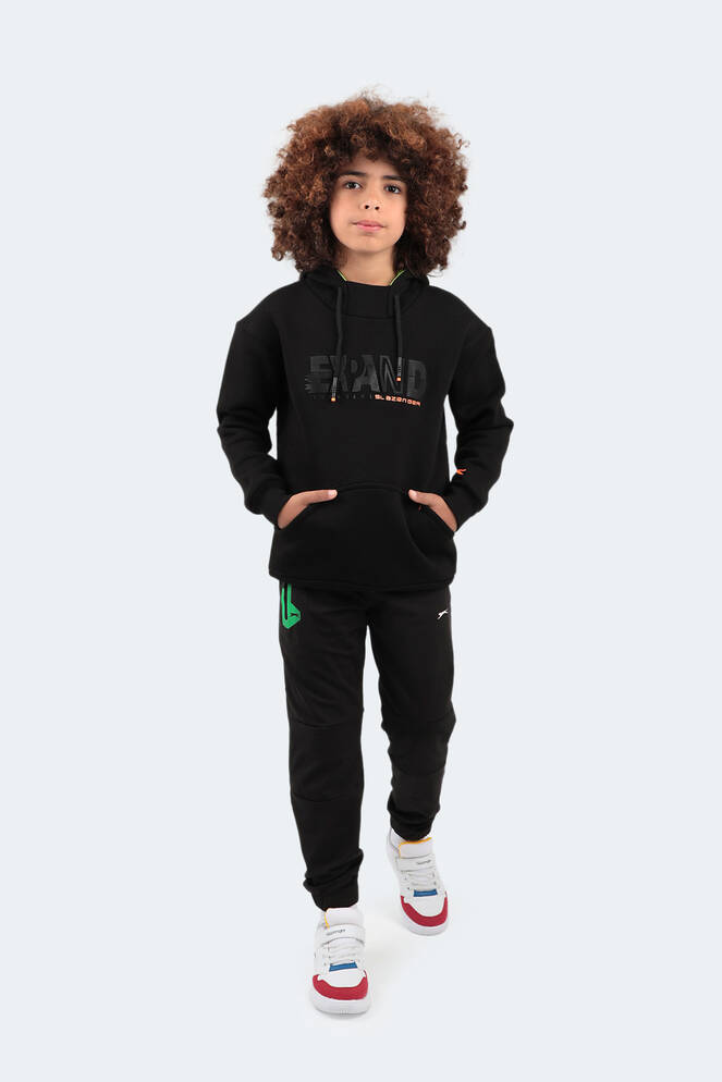 Slazenger DILAY Unisex Çocuk Sweatshirt Siyah