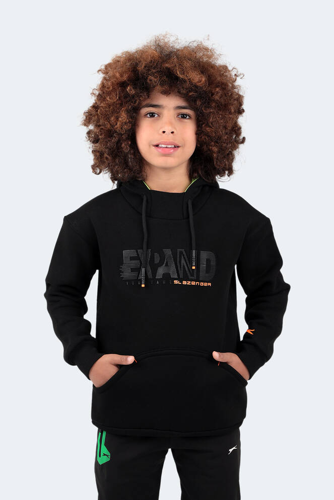 Slazenger DILAY Unisex Çocuk Sweatshirt Siyah