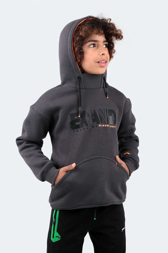 Slazenger DILAY Unisex Children's Sweatshirt Dark Grey - Thumbnail