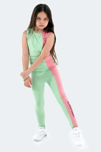 Slazenger DIMAS Girls' Leggings Set Green - Thumbnail