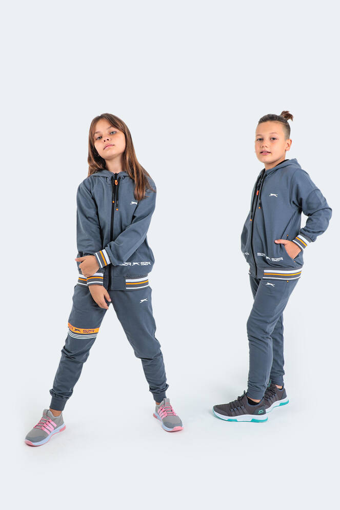 Slazenger DIODOR Unisex Çocuk Eşofman Takım Koyu Gri