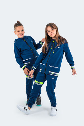 Slazenger DIODOR Unisex Children's Tracksuit Navy - Thumbnail