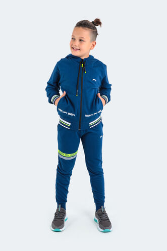 Slazenger DIODOR Unisex Children's Tracksuit Navy - Thumbnail