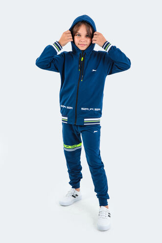 Slazenger DIODOR Unisex Children's Tracksuit Navy - Thumbnail