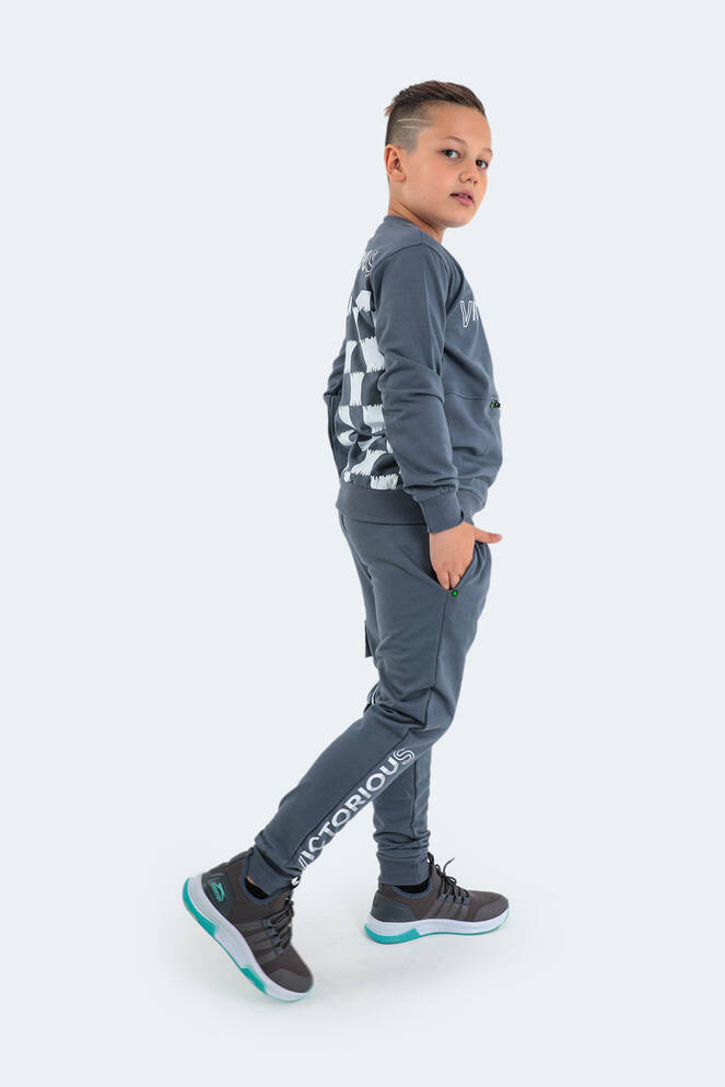 Slazenger DION Children's Tracksuit Dark Gray