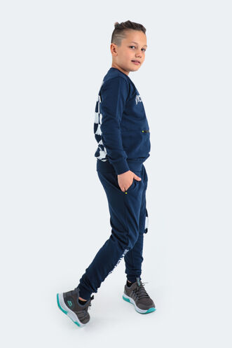 Slazenger DION Children's Tracksuit Navy - Thumbnail