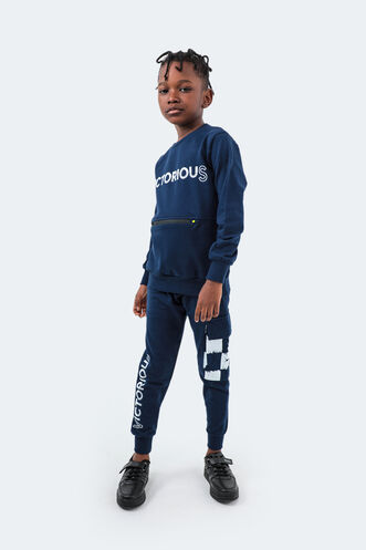 Slazenger DION Children's Tracksuit Navy - Thumbnail