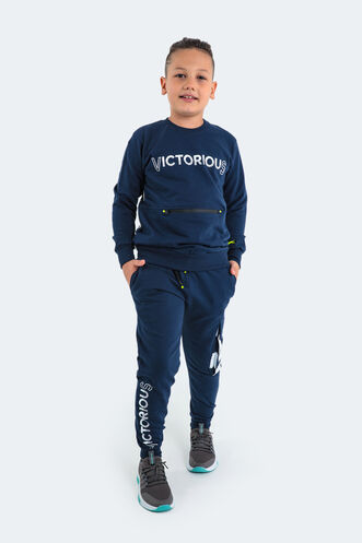 Slazenger DION Children's Tracksuit Navy - Thumbnail