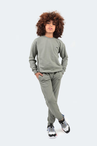 Slazenger DISEL Unisex Children's Tracksuit Khaki - Thumbnail