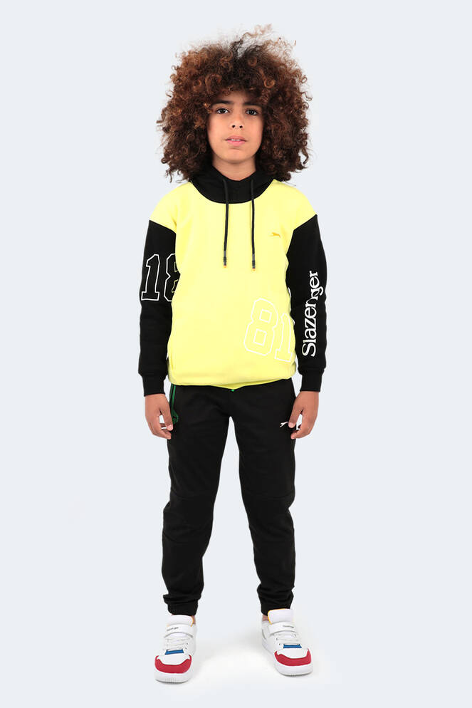 Slazenger DJURO Unisex Çocuk Sweatshirt Sarı