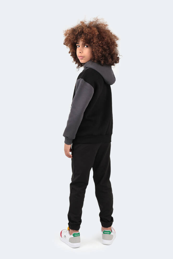 Slazenger DJURO Unisex Çocuk Sweatshirt Siyah