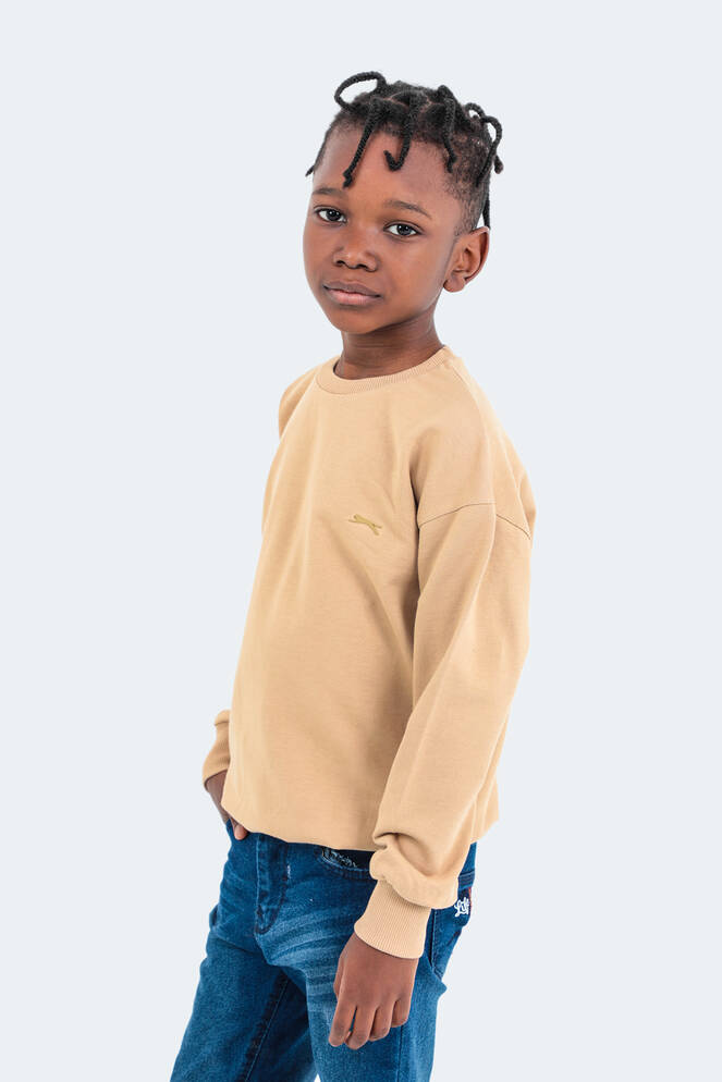 Slazenger DNA Unisex Kids Sweatshirt Beige