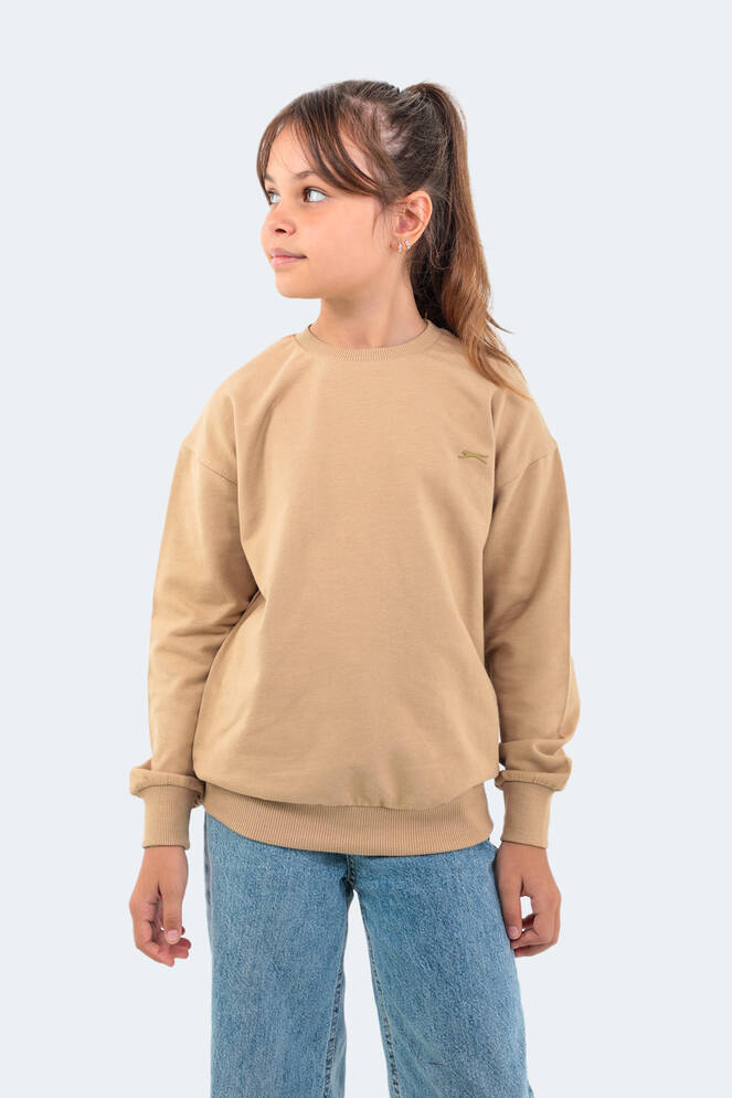 Slazenger DNA Unisex Kids Sweatshirt Beige