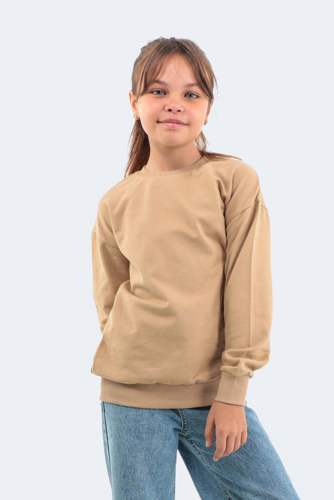 Slazenger DNA Unisex Kids Sweatshirt Beige