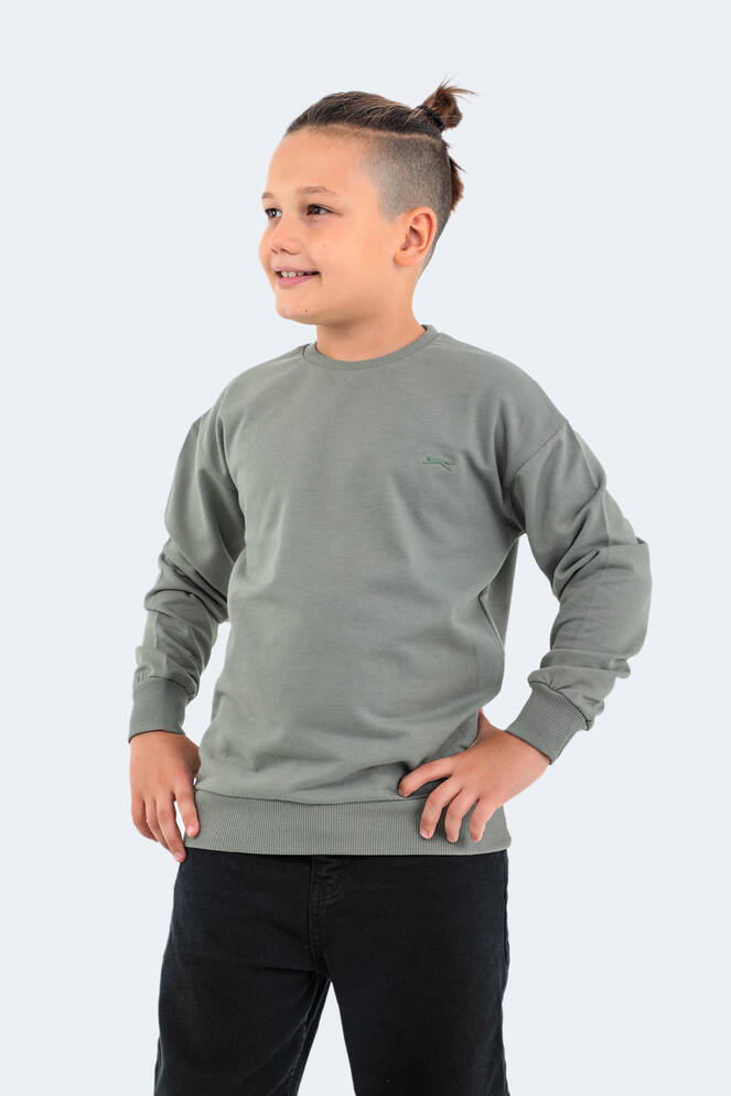 Slazenger DNA Kids Unisex Sweatshirt Khaki