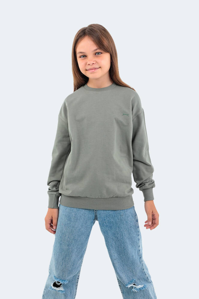 Slazenger DNA Kids Unisex Sweatshirt Khaki